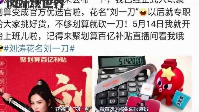 刘涛已正式入职阿里,花名叫刘一刀,明星也打工了吗?