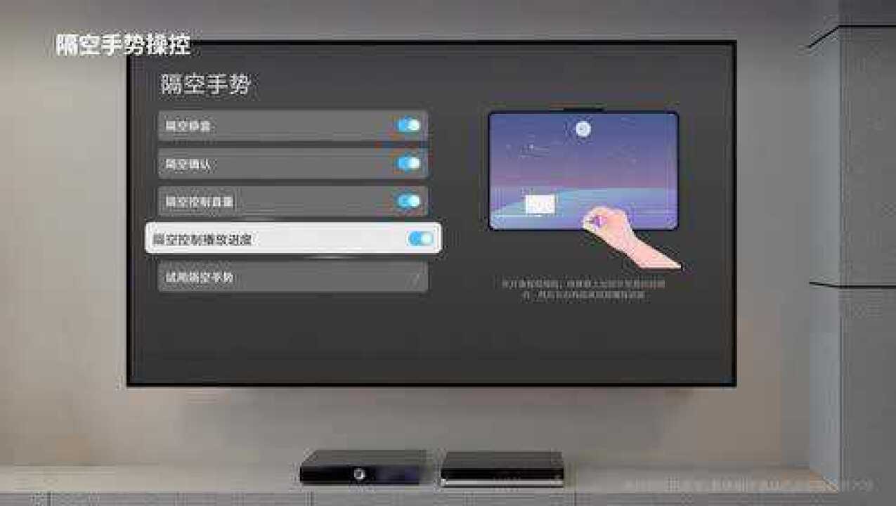 华为智慧屏 x65  隔空手势操控