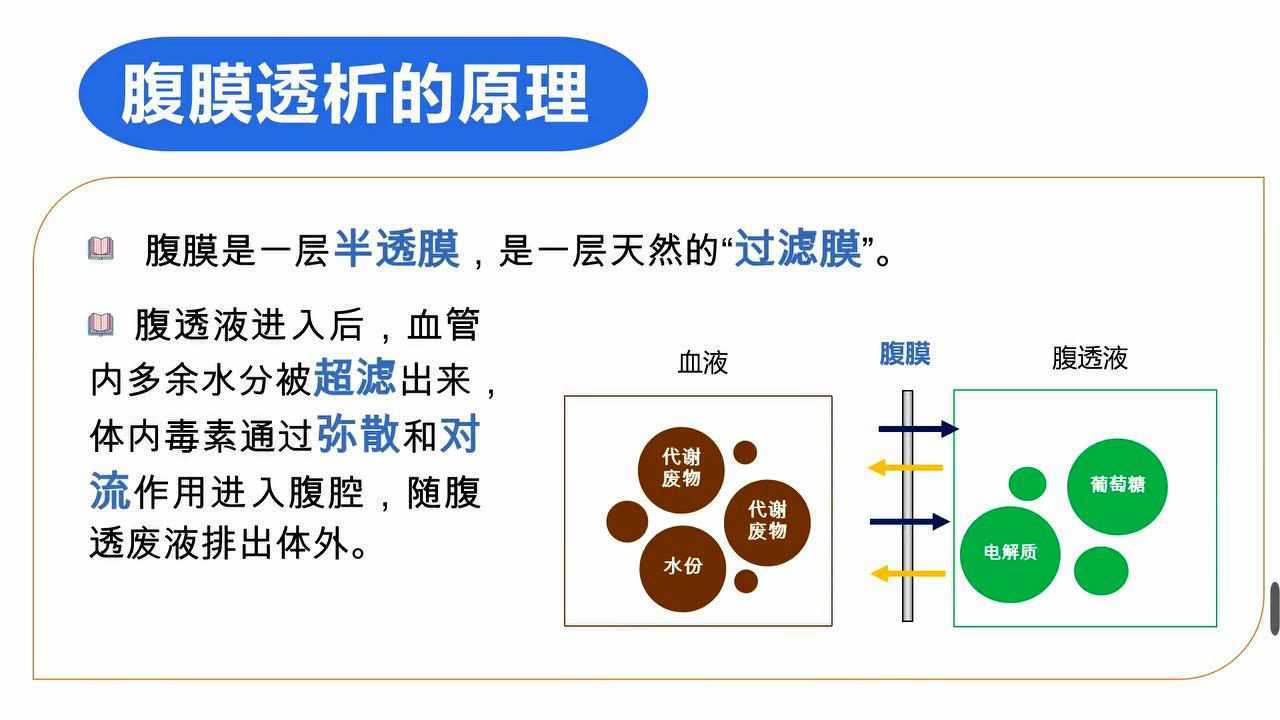 腹膜透析原理示意图图片