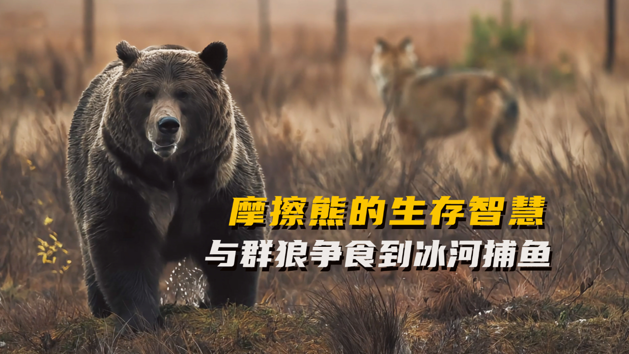 摩擦熊的生存智慧:与群狼争食到冰河捕鱼