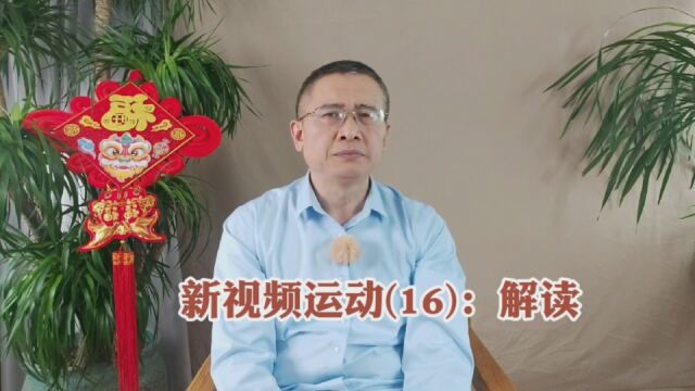 新视频运动 |三农视频,当事人解读大政方针?思考型视频?