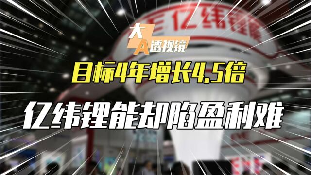 构建千亿扩张版图,目标4年增长4.5倍,亿纬锂能却陷盈利难局面