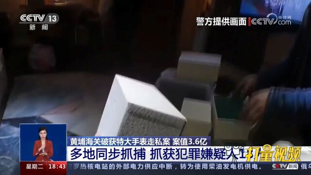 黄埔海关破获特大手表走私案,案值3.6亿