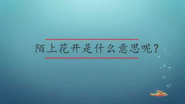 陌上花开是什么意思呢?