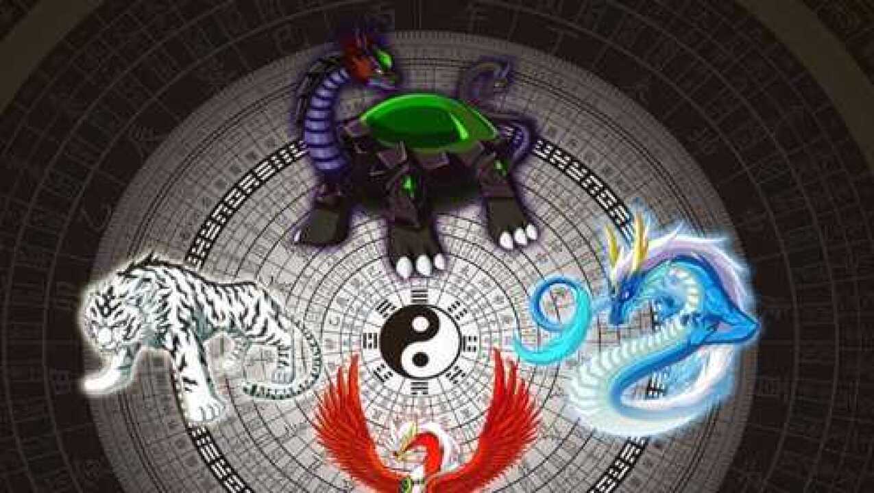 左青龙右白虎前朱雀后玄武中间的啥有什么依据