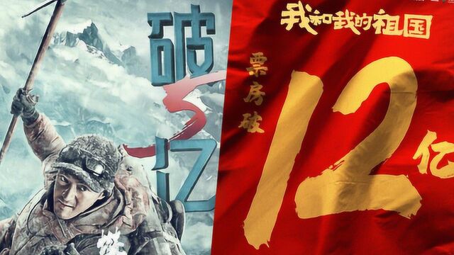 《攀登者》票房破5亿 《祖国》累计12亿保持领先