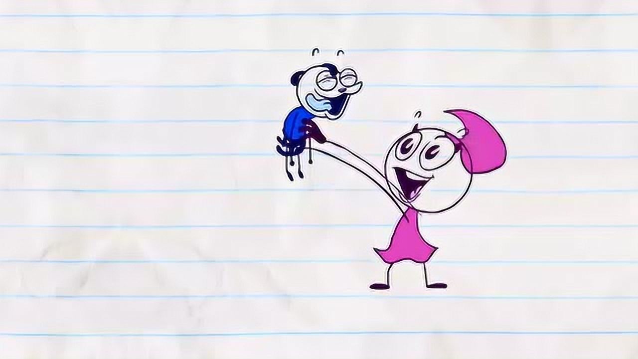 铅笔动画铅笔人好搞笑