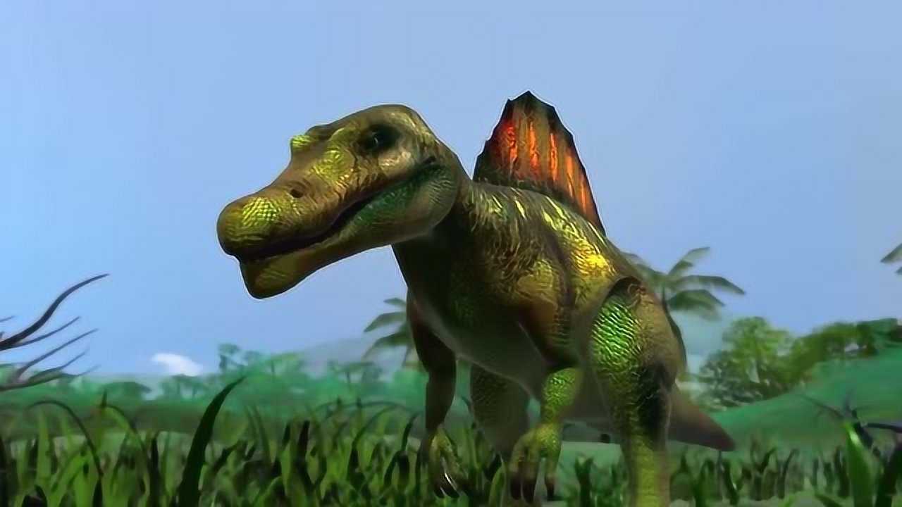 恐龙动画: 巨鳄对战肉食性恐龙_腾讯视频
