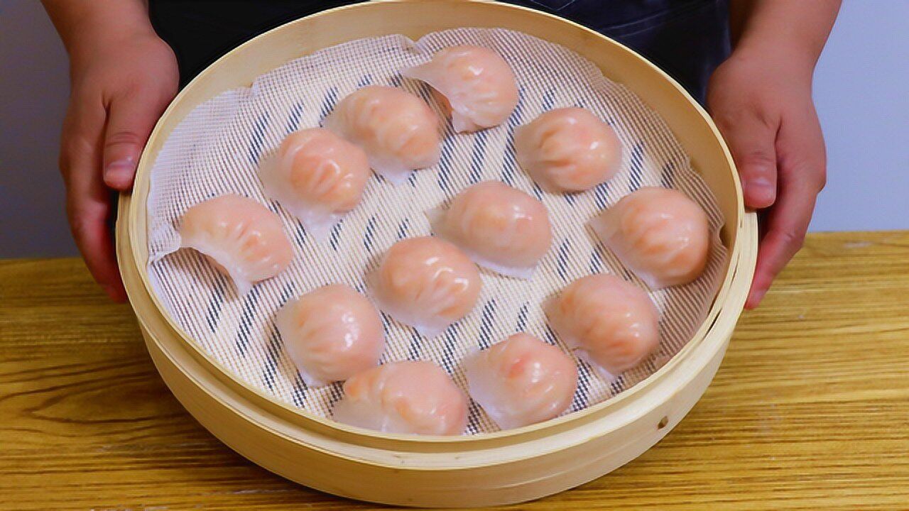 水晶虾饺广式早餐:面皮劲道不破皮,馅料鲜香嫩滑,做法简单易学