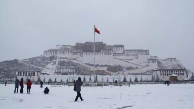 雪后的布达拉宫壮美无比 你见过雪后的布达拉宫吗?