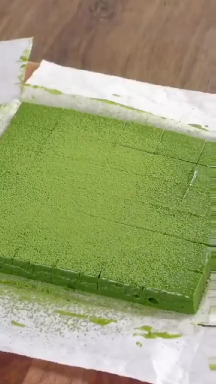 快速做出美味的抹茶块