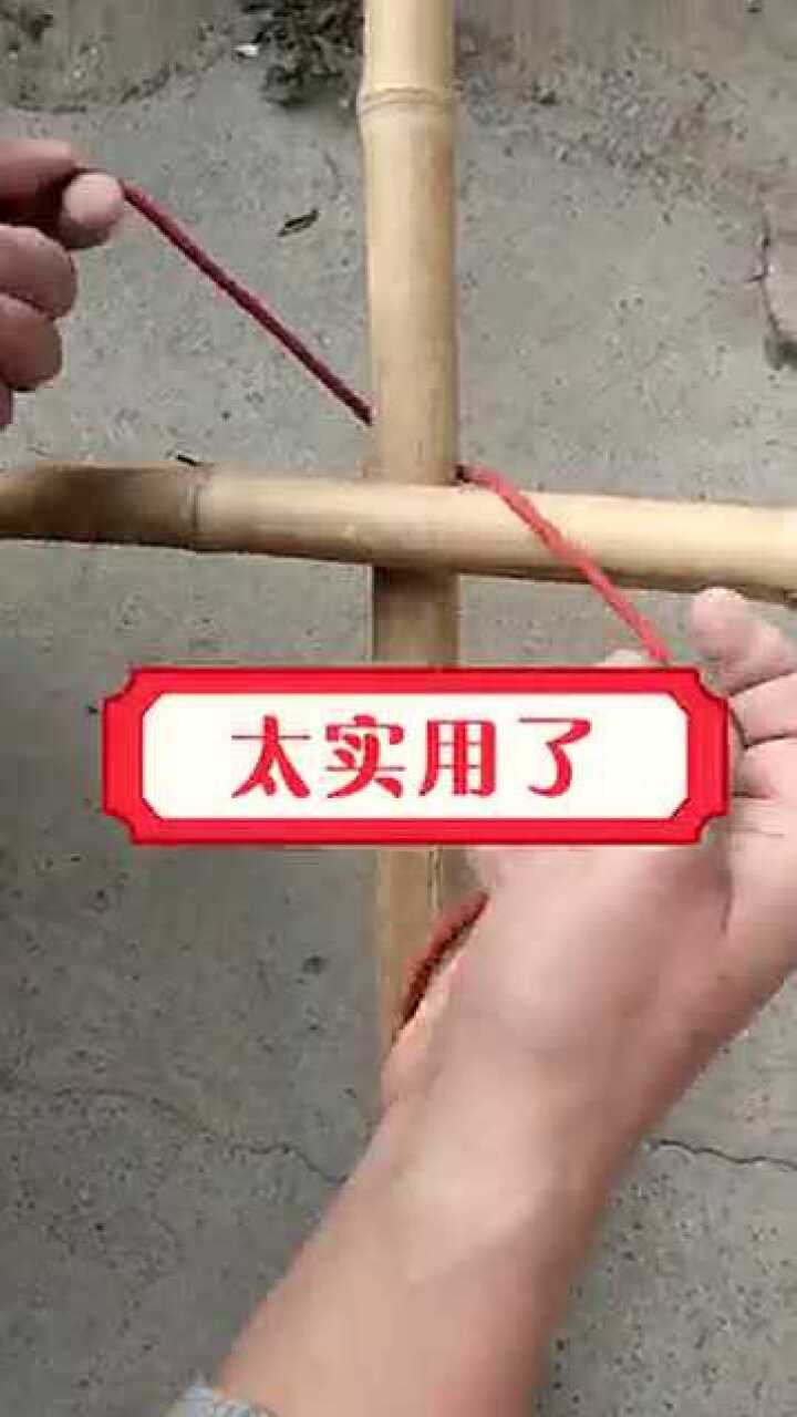 十字交叉物体捆绑,这种绑法太实用了!