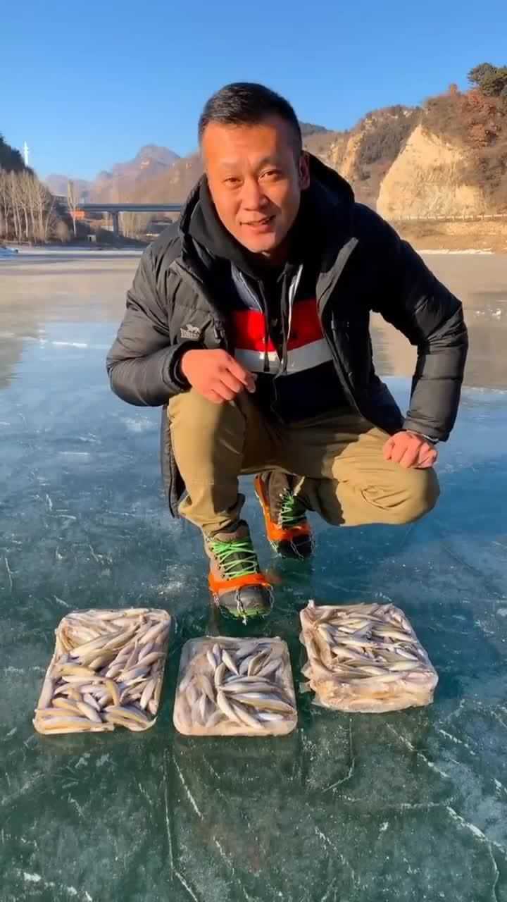 耿宝强老师冰钓小公鱼这是两天的鱼获钓技真的是太厉害了