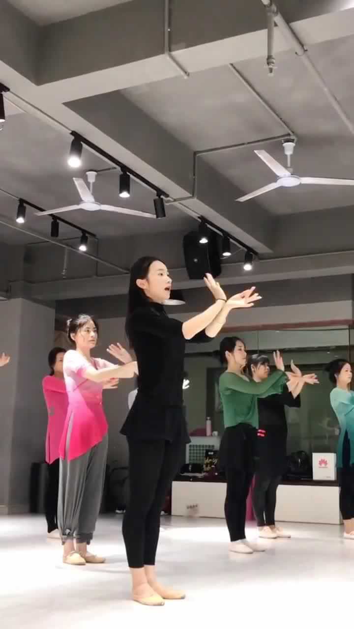 舞蹈老师教大家古典舞基本动作这小五花手型真是太美了