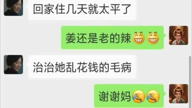 丈母妈为了治治女儿花钱的小毛病,出此下策,姑爷开心的不得了