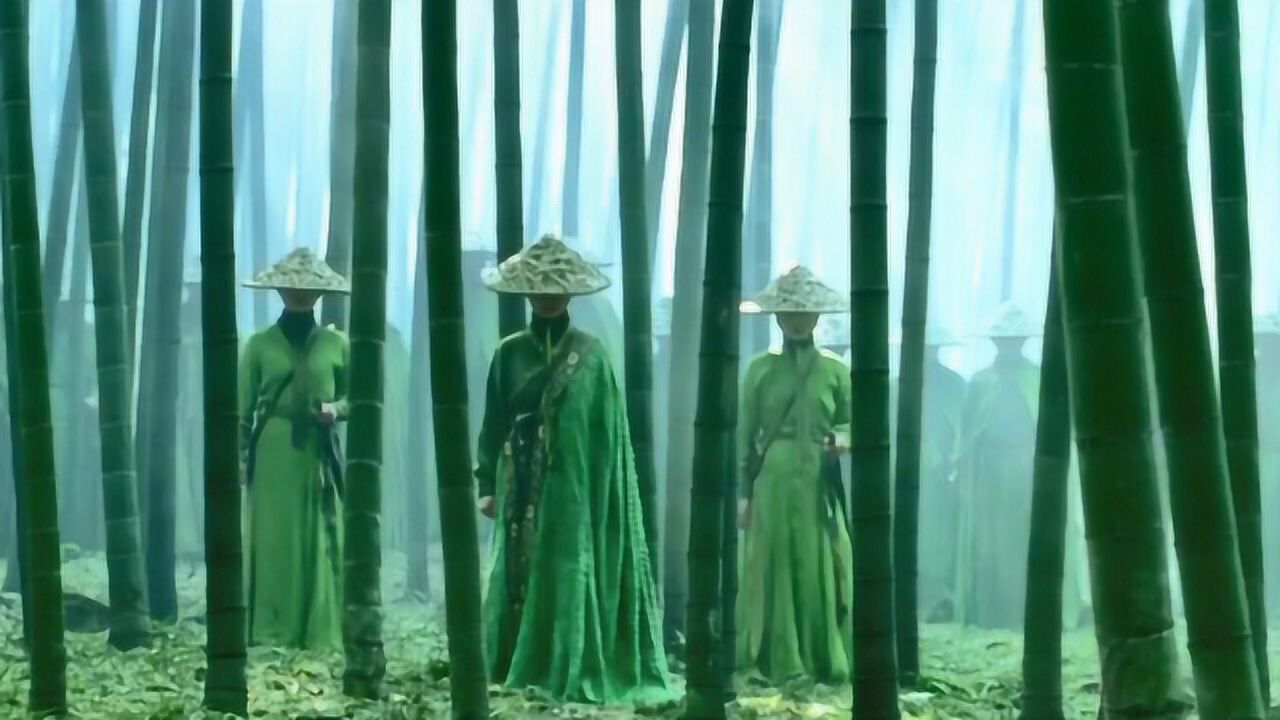 《十面埋伏》章子怡飞刀,刘德华追捕,金城武搭救.