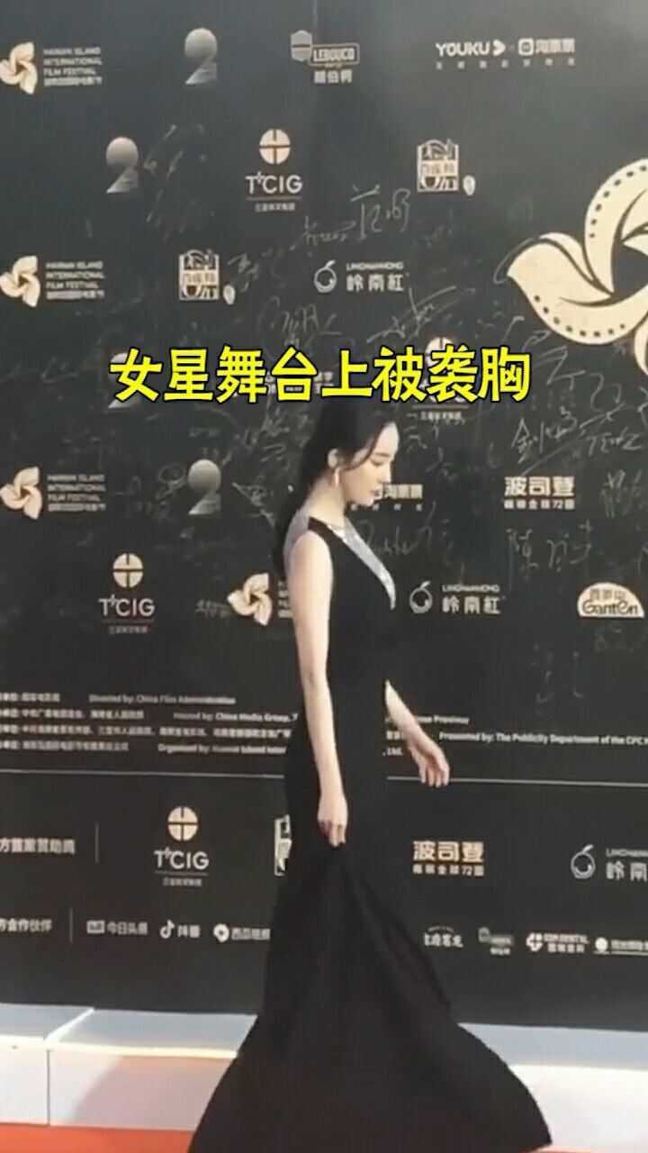 女星舞台上被袭胸。范冰冰杨幂不敢吭声。_高清