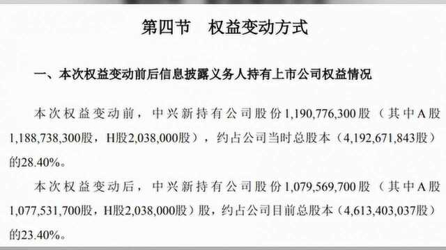 深夜重磅!中兴通讯大股东出手:突然减持2000万股,股民:套路太深了