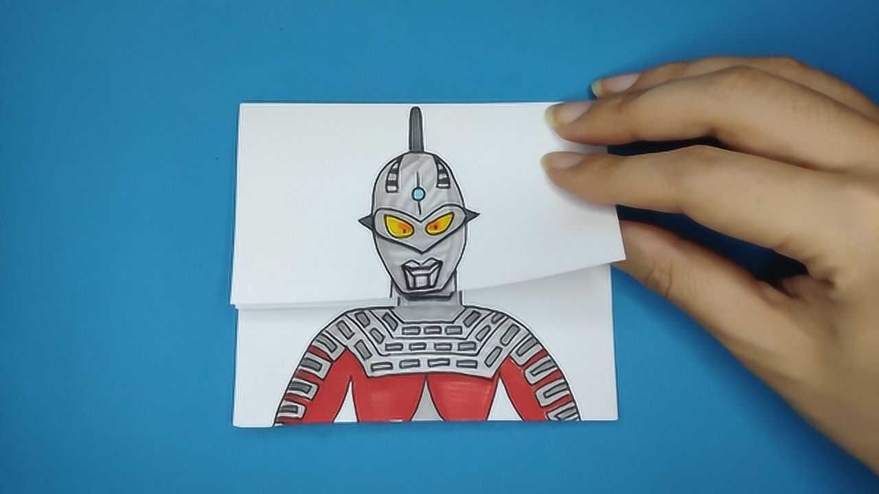 见过赛文奥特曼升级变脸吗?一张手绘画展现战斗越来越厉害的样子