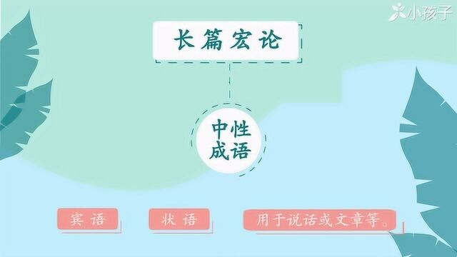 一分钟了解长篇宏论的出处、释义、近反义词小孩子点读