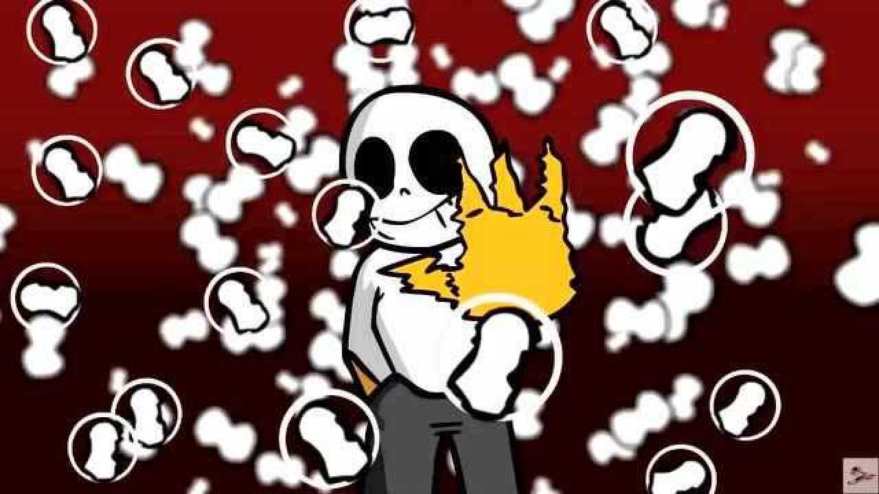 传说之下:黑白sans大战,白sans好像被打的有点惨啊