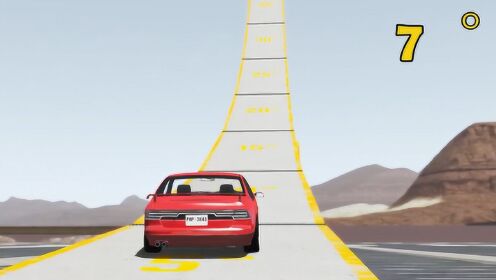 汽车能否冲顶90度坡道？3D动画模拟全程，场面太壮观了