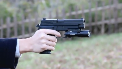 西格绍尔P226手枪，射击没有后坐力，这是用的什么弹药？