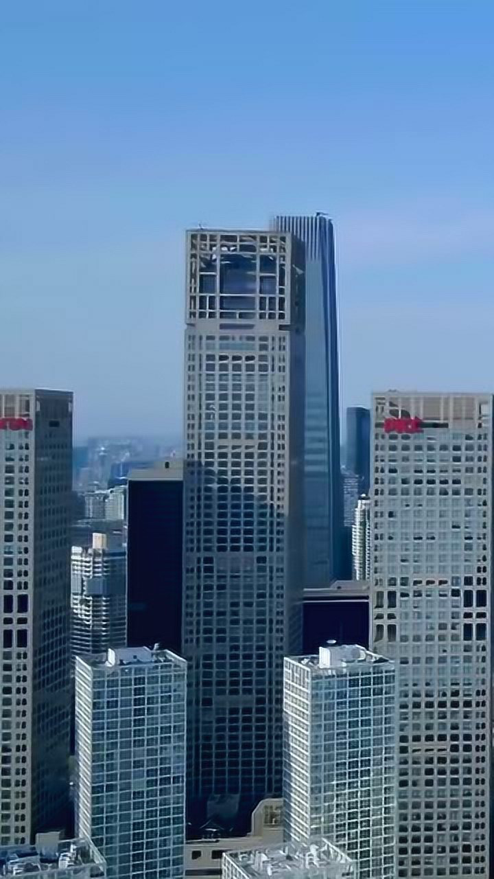 航拍北京的高楼大厦,跟大片一样