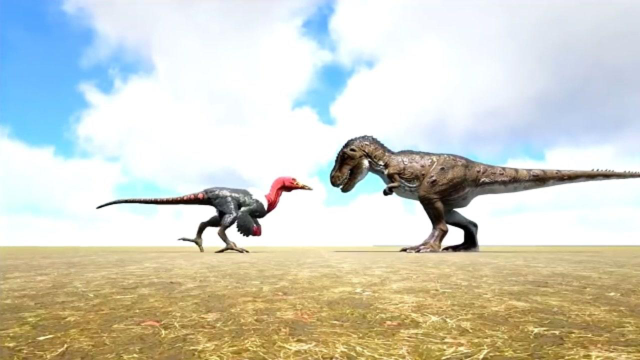 方舟之战恐爪龙vs甲龙剑龙三角龙暴龙