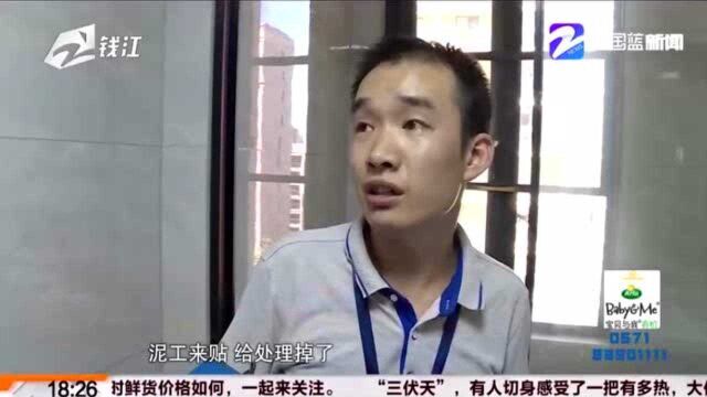 能强瓷砖 贴上墙没多久就开裂 商家说这样的情况没遇到过