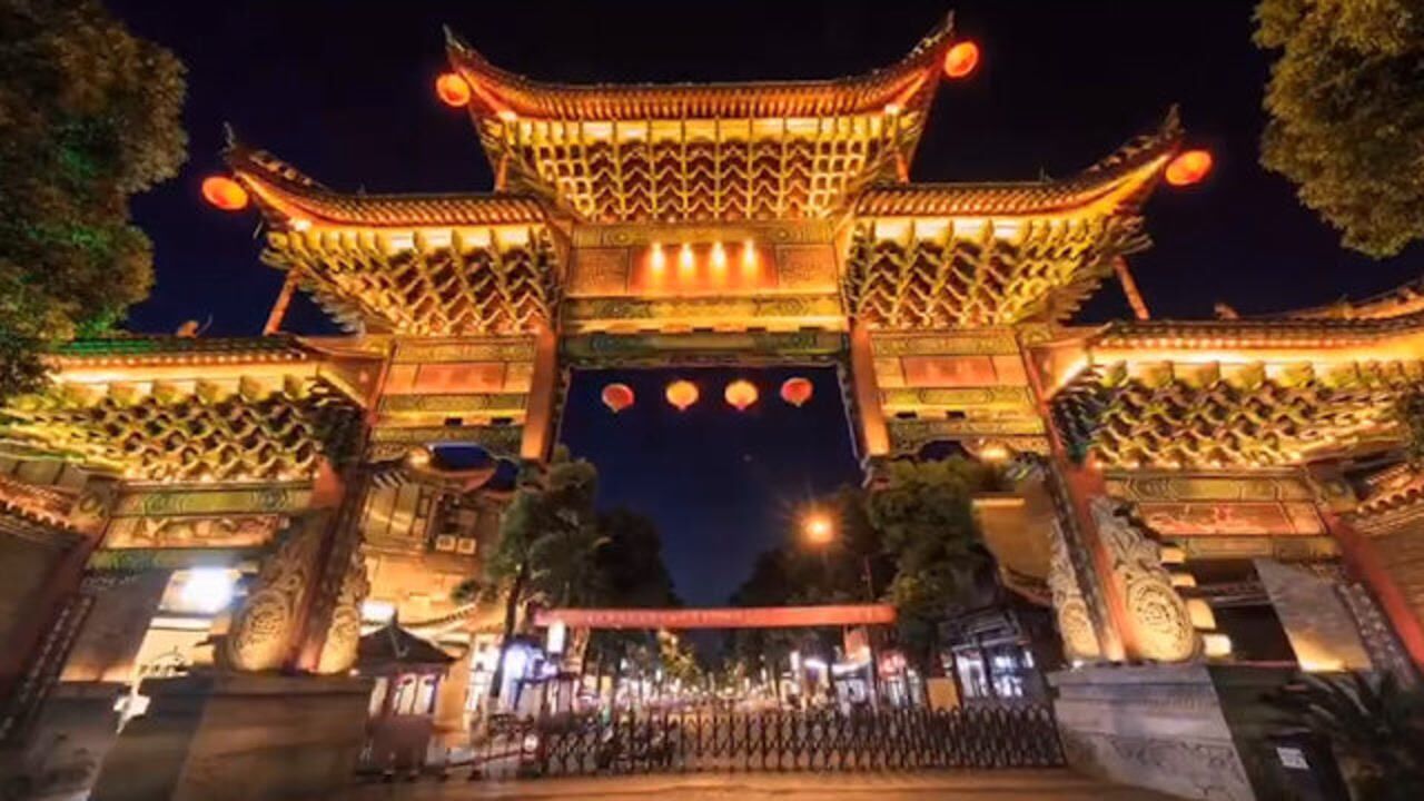 长寿菩提古镇夜景有多美?