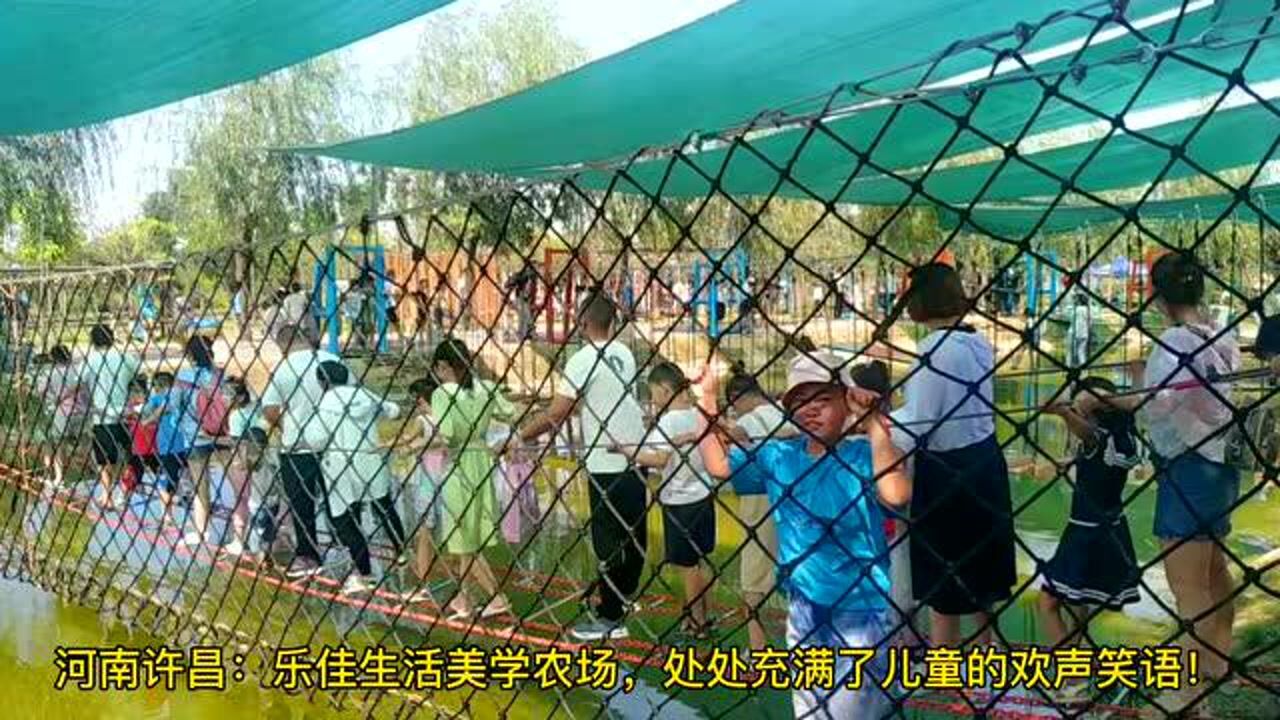 河南许昌乐佳生活美学农场处处充满了儿童的欢声笑语