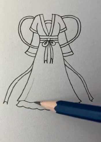 简单几步,教你画古代"仙女裙"!