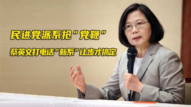 民进党派系抢“党鞭”,蔡英文打电话“新系”让步才搞定