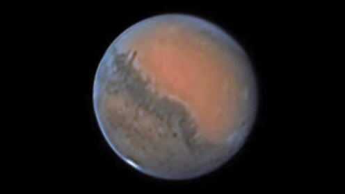 来看天文望远镜下的超亮火星！