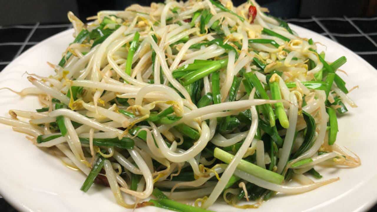 韭菜炒豆芽超好吃的做法,掌握这几步,在家也能做出饭店的味道
