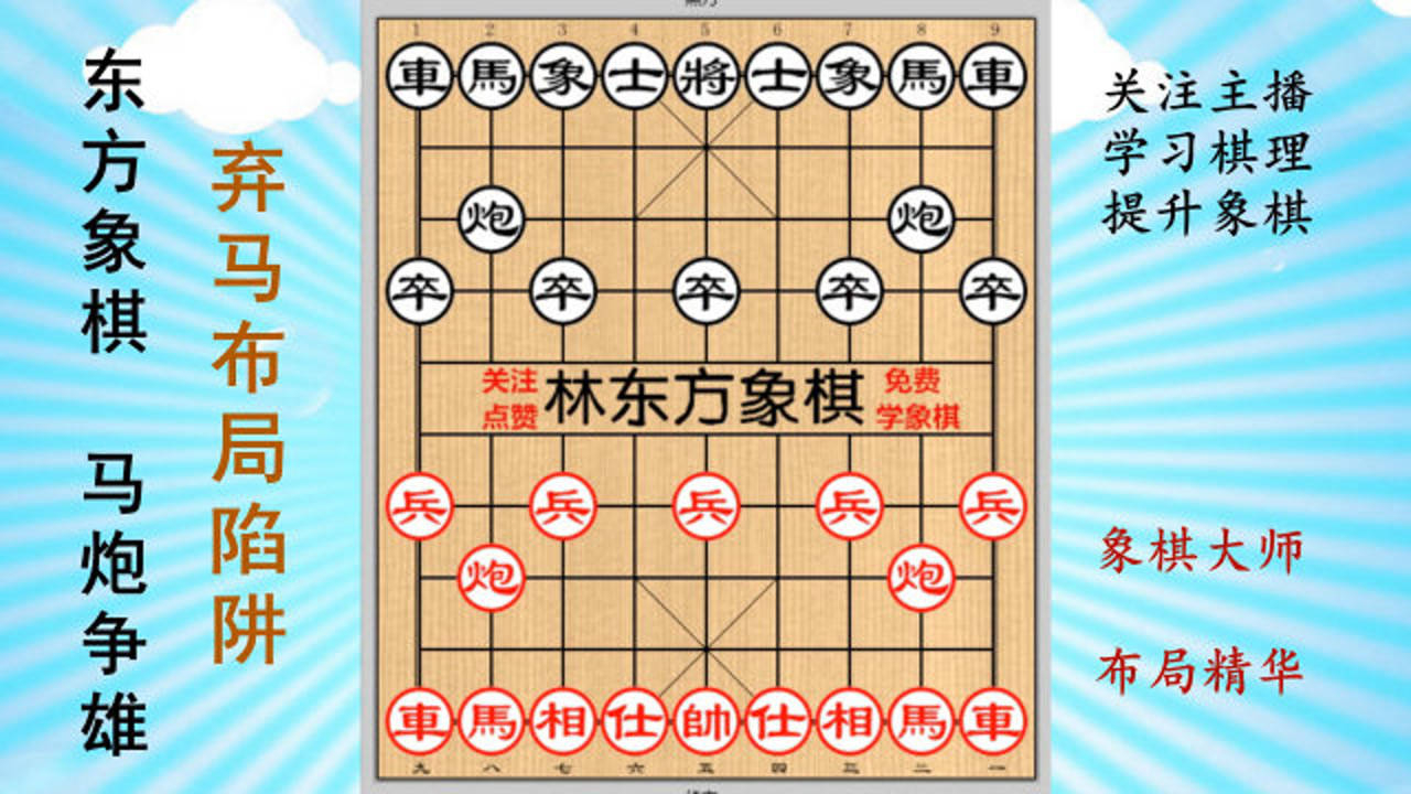 象棋布局套路,弃马布局陷阱,象棋高手布局飞刀-林东方象棋