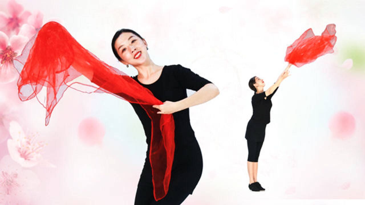 糖豆广场舞课堂相思古典纱巾舞教学