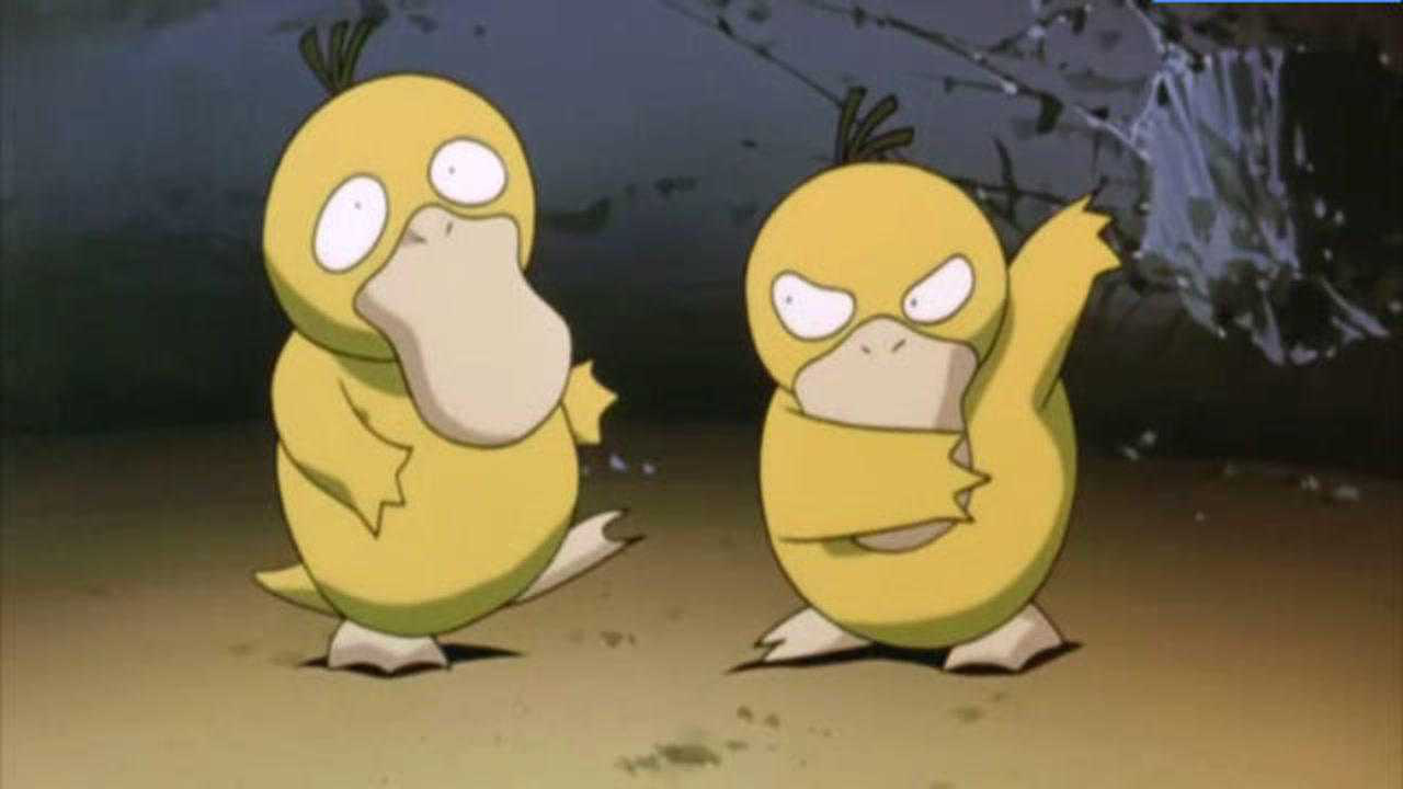 神奇宝贝:可达鸭超凶,面对自己本体,上去就是一个大嘴巴子