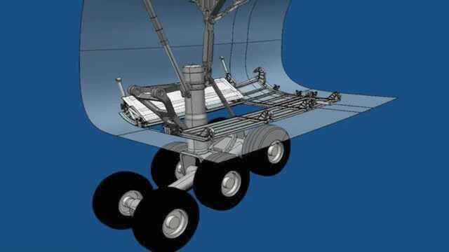 A380客机起落架工作原理动画