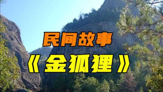 民间故事《金狐狸》在一座山上,有这样的一个洞差不多有近十米深