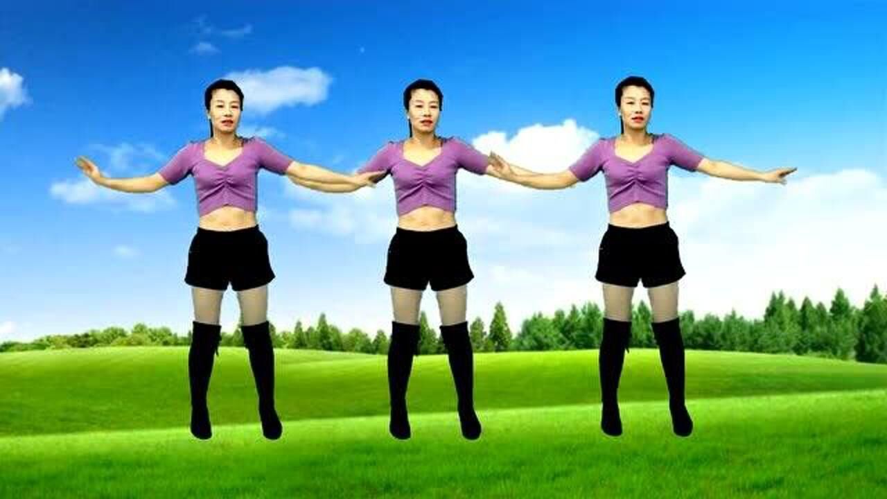 广场舞《格桑拉》32步，简单易学，一看就会_高清