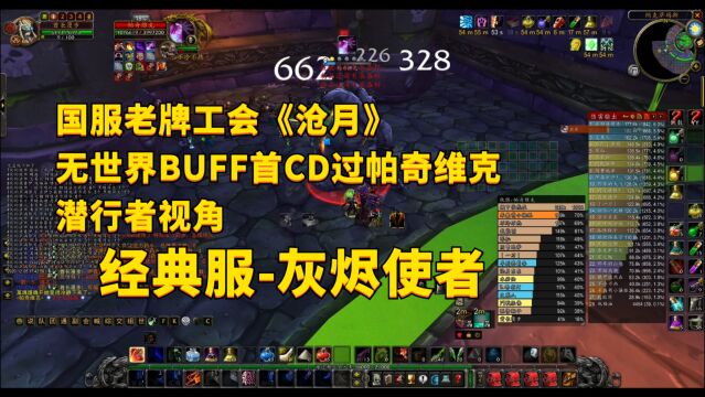 [游戏录像]国服老牌工会《沧月》首CD无世界BUFF过帕奇维克