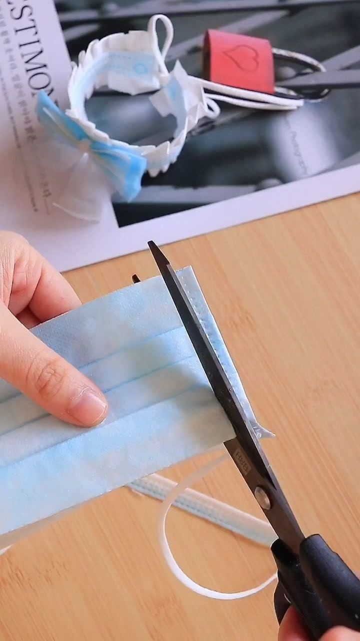 用口罩做一个闺蜜仙女手环,这么好看的蝴蝶结真的爱了