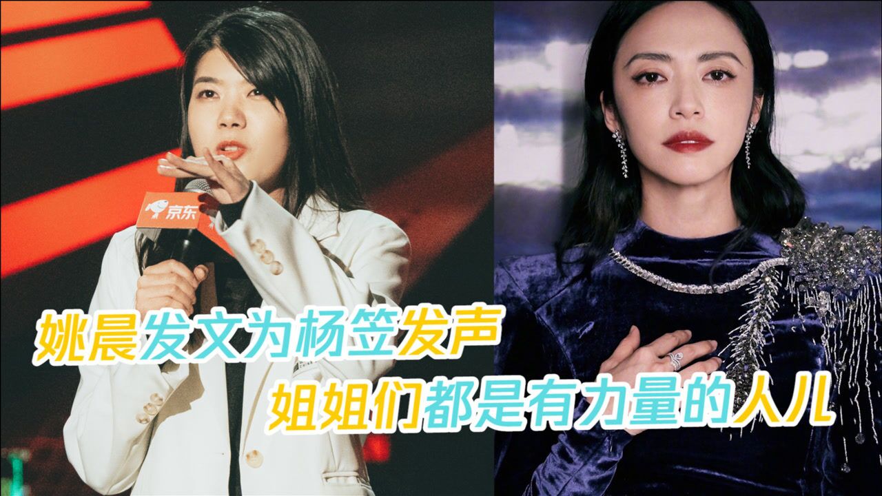 姚晨发文为杨笠发声此前杨笠被举报脱口秀说点真话就那么难吗