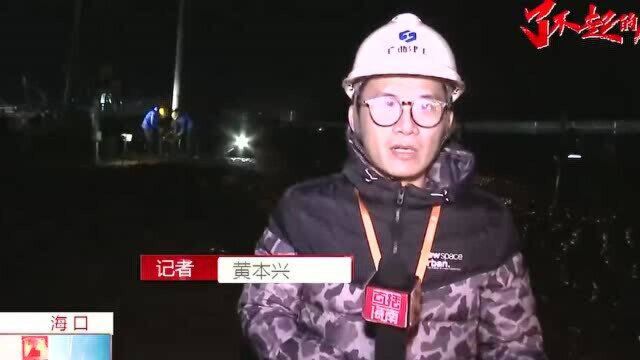 致敬寒夜里的坚守:工地“火热”不停歇 浇筑路网保民生