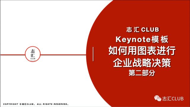 Keynote模板如何用图表进行企业战略决策(二)