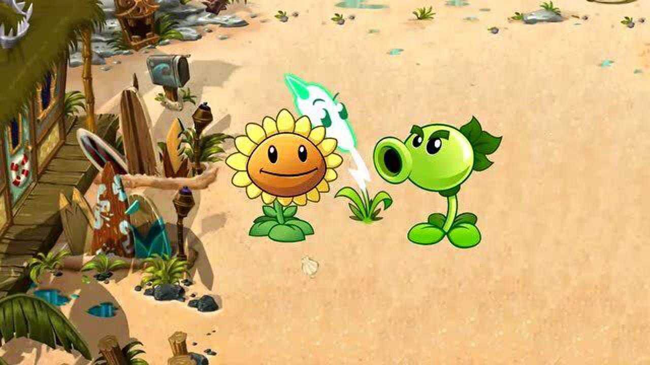 植物大战僵尸:闪电草打僵尸