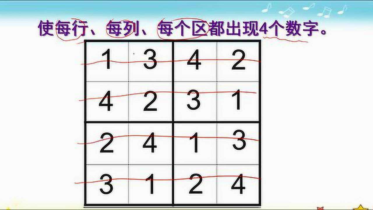 数独，四宫格讲解_高清