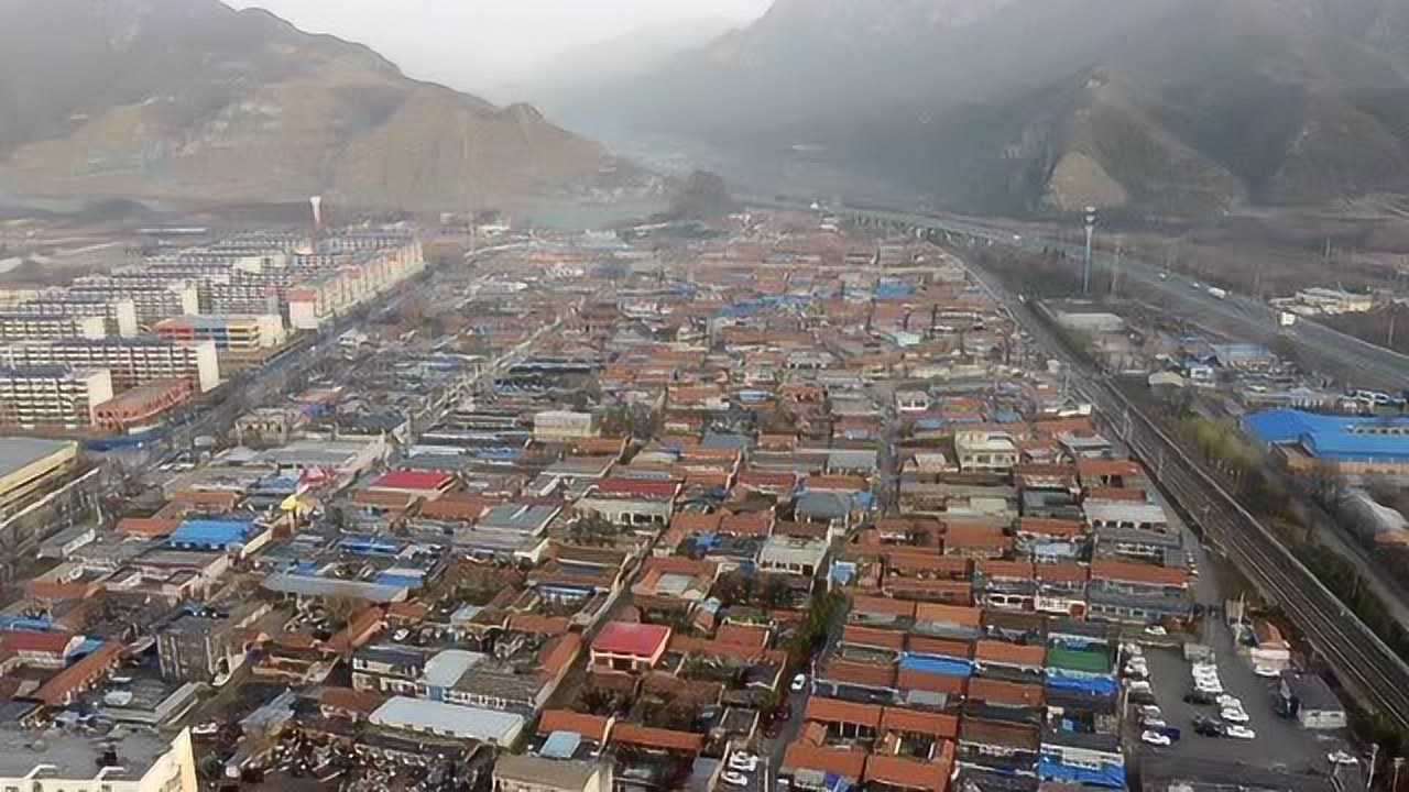 航拍北京昌平南口镇南口城址